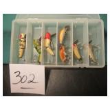 6- WRIGHT MCGILL MIRACLE MINNOW LURES W/ PLASTIC P