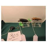 3- VINTAGE LURES, CARTERS BESTEVER, P&K SPINNING