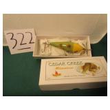 CEDAR CREEK SPECIAL ORDER COLLECTOR LURE W/ BOX