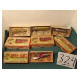 4- HEDDON LURES - 2-SPOOK RIVER RUNT, VAMP SPOOK,