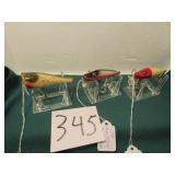 3- CCBC LURES ,2-SHUR STRIKE RIVERMASTER, PLUMKER