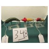 3- VINTAGE LURES, FOLKART,KING FISHER SURE LUSK