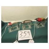 3- HEDDON LURES, RIVER RUNT FLOAT. RIVER RUNT SINK