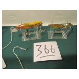 2- HEDDON LURES, SCISSOR TAIL & SPOON FROG