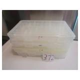 4- PLASTIC DIVIDED LURE CASES