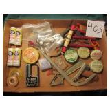 FLAT FULL FISHING TACKLE, BAG MICHAGAN LURES, 4-