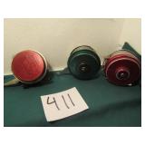 2- HEDDON REELS, AUTO FREE STRIPPING,JAPAN REEL