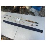 SHAKESPEARE WONDER 3 PIECE  FLY ROD W/CASE
