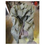 HEAVY LINED MILITARY TOP COAT  PICK UP ONLY