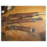 2- TRAINER RIFLE ,PARIS MFG, CO. TOY GUNS , 1 WOOD
