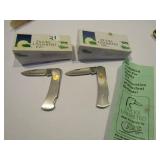 2- SS DUCKS UNLIMITED CASE XX POCKET KNIVES W/