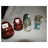 2 LARP 1931 TELEPHONE POLE INSULATORS, VERY