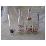 4 SODA POP BOTTLES- PEPSI, SUN RISE,MISSION,WONDER