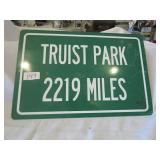 TRUST PARK SIGN 12 X 18