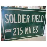 SOLDIER FIELD SIGN 12 X 18