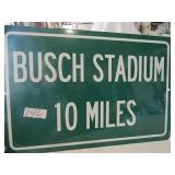 BUSH STADIUM SIGN 12 X 18