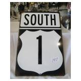 SOUTH HIGHWAY 1 SIGN 12 X 18