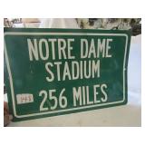 NOTRE DAME STADIUM SIGN 12 X 18