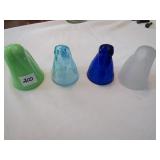 4 BOTTOMS UP SHOT GLASSES ,2 SPLIT LEGS