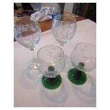 4 WINE GLASSES