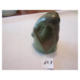 1928 EARTHENWARE OPEN LEG BOTTOMS UP SHOT GLASS