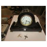 SESSION DOUBLE KEY WIND MANTLE CLOCK W/ KEY