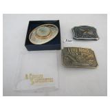 1931 MONTANA SILVER SMITH BELT BUCKEL, PETERS BELT