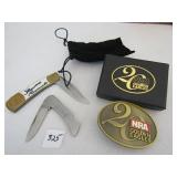 THEODORE ROOSEVELT COLLECTOR KNIFE, SS POCKET