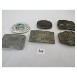 6 COLLECTOR BELT BUCKELS