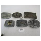 6 COLLECTOR BELT BUCKELS