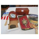 FEDERAL BELT BUCKEL, BRASS DOOR KNOCK, CEDAR