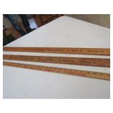 3 ADV. YARD STICKS- NEAL TIRE MATTOON ILL. ,