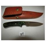 PALS CUSTOM HANDLE HUNTING KNIFE W/ SHEATH