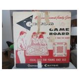 VINTAGE CARROM GAME BOARD W/ ORIGINAL BOX