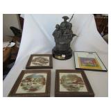 CURRIER IVES WALL PLAQUES, PATRIOT TRIBUTE IN