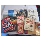 14 HARD BACK BOOKS- JAMES PATTERSON, TOM CLANCY,