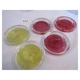 5- BOTTOMS UP SHOT COASTERS