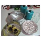 VINTAGE BUN WARMER, CANISTER, MORE