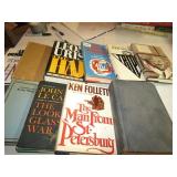 11 BOOKS- LEON URIS, MARK HEBDEN, KEN FOLLER,