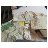 METAL COIN BOX, SUGAR & SEED BAGS