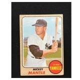 1968 Topps Mickey Mantle Creased