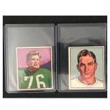 Two 1950 Bowman Football Cards