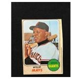 1968 Topps Willie Mays Miscut 1968 Topps Willie Mays Miscut