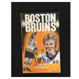 Barry Pederson Signed Bruins Media Guide 1984-85