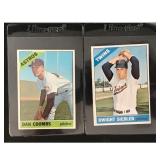 Two 1966 Topps Baseball High Number Cards Two 1966 Topps Baseball High Number Cards