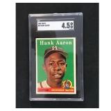 1958 Topps Hank Aaron Sgc 4.5 1958 Topps Hank Aaron Sgc 4.5