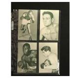 4 Vintage High Grade Boxing Exhibit Cards