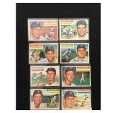 8 1956 Topps Red Sox Cards