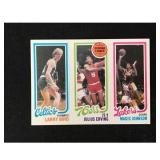 1980 Topps Larry Bird/magic Johnson Rookie Near Mt 1980 Topps Larry Bird/magic Johnson Rookie Near Mt