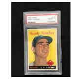 1958 Topps Sandy Koufax Psa 8 1958 Topps Sandy Koufax Psa 8